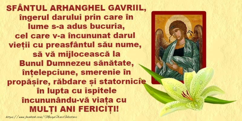 La multi ani de Sfintii Mihail si Gavril! - Felicitari onomastice de Sfintii Mihail si Gavril cu sfintii mihail si gavril