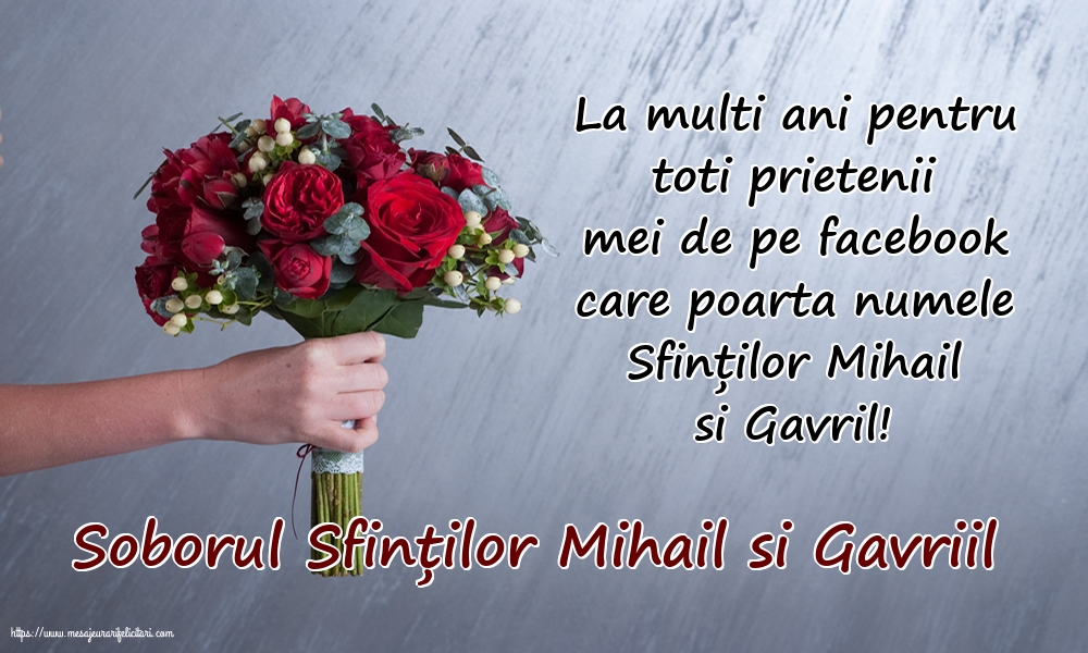 Soborul Sfinților Mihail si Gavriil - Felicitari onomastice de Sfintii Mihail si Gavril cu mesaje