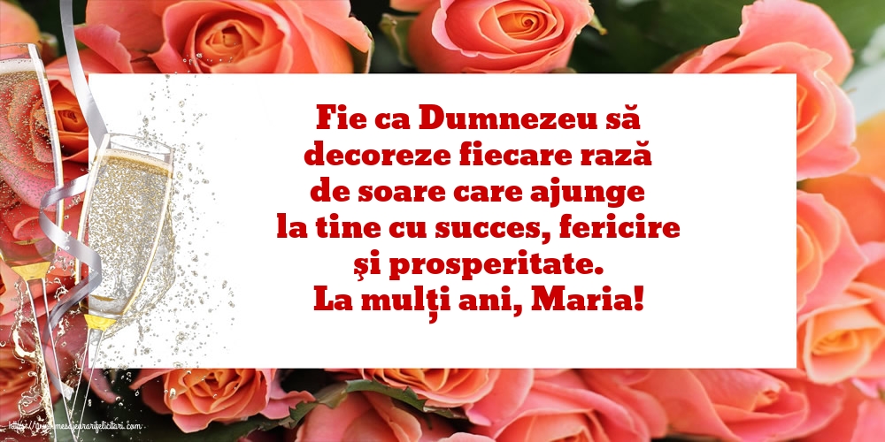 La mulți ani, Maria! - Felicitari onomastice de Sfanta Maria Mica cu mesaje