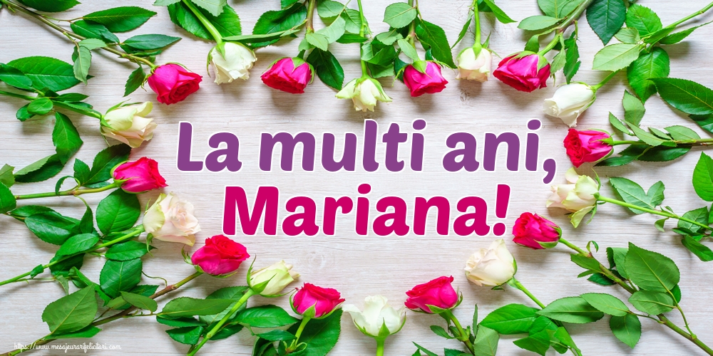La multi ani, Mariana! - Felicitari onomastice de Sfanta Maria Mica