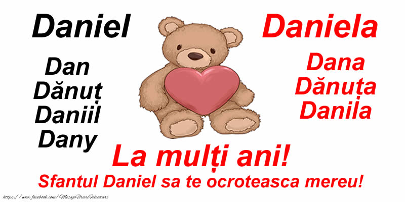 La mulți ani! Sf. Daniel sa te ocroteasca mereu! - Felicitari onomastice de Sfantul Daniel
