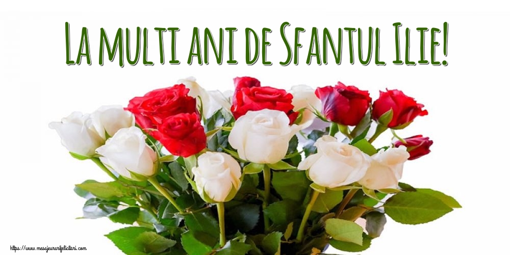 La multi ani de Sfantul Ilie! - Felicitari onomastice de Sfantul Ilie cu flori