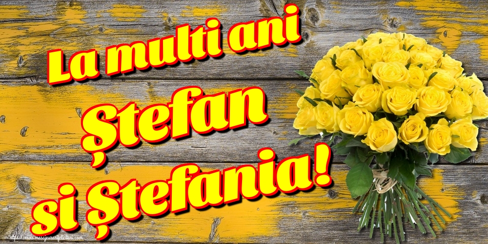 La multi ani Ștefan si Ștefania! - Felicitari onomastice de Sfantul Stefan