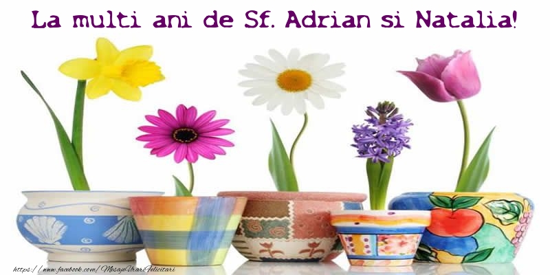 La multi ani de Sf. Adrian si Natalia! - Felicitari onomastice de Sfintii Adrian si Natalia