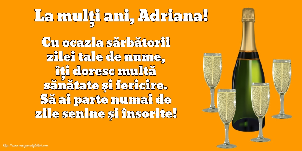 La mulți ani, Adriana! - Felicitari onomastice de Sfintii Adrian si Natalia cu mesaje