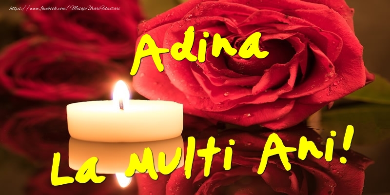 Adina La Multi Ani! - Felicitari onomastice cu trandafiri