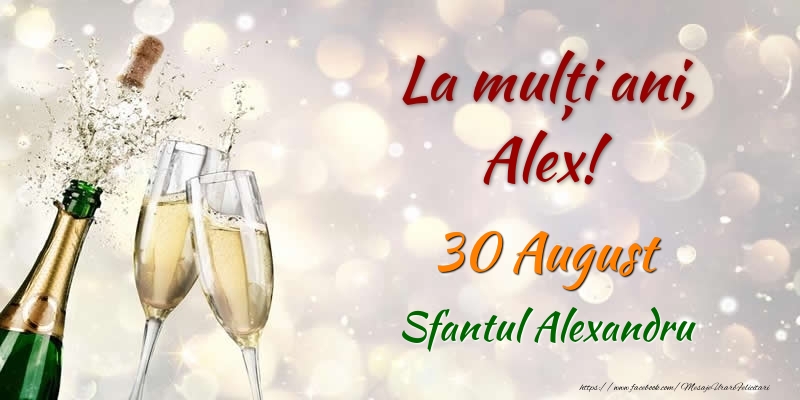 La multi ani, Alex! 30 August Sfantul Alexandru - Felicitari onomastice