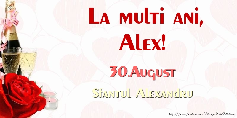 La multi ani, Alex! 30.August Sfantul Alexandru - Felicitari onomastice
