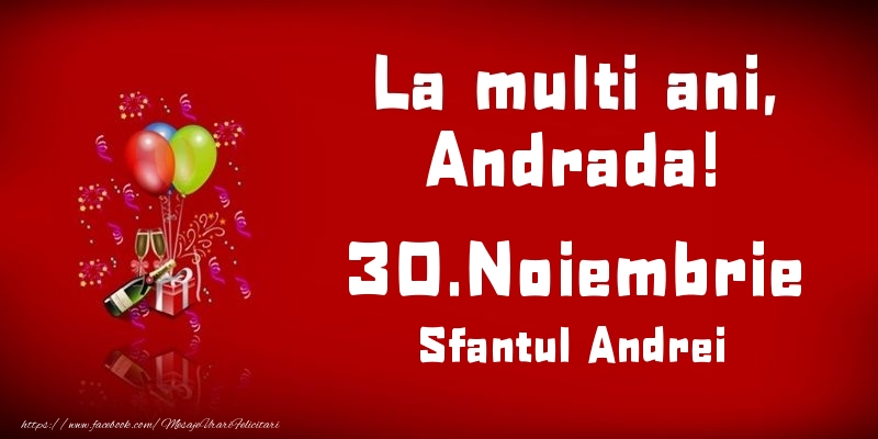  La multi ani, Andrada! Sfantul Andrei - 30.Noiembrie - Felicitari onomastice