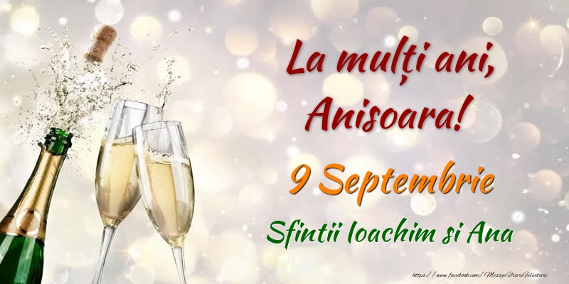 La multi ani, Anisoara! 9 Septembrie Sfintii Ioachim si Ana - Felicitari onomastice
