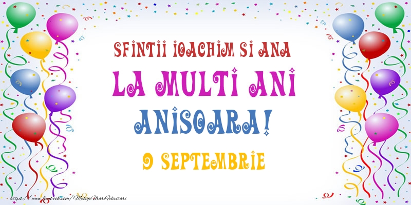 La multi ani Anisoara! 9 Septembrie - Felicitari onomastice