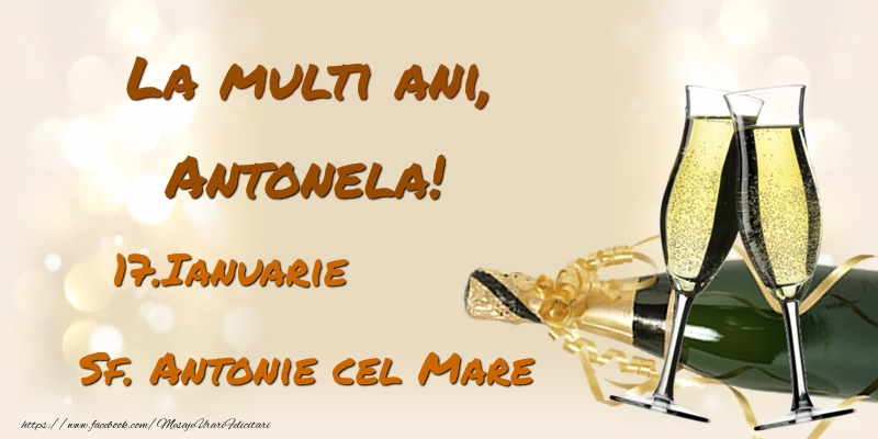 La multi ani, Antonela! 17.Ianuarie - Sf. Antonie cel Mare - Felicitari onomastice