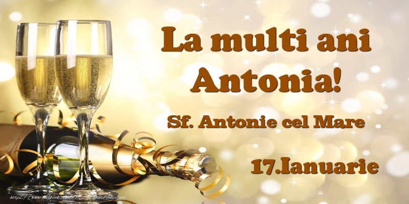 17.Ianuarie Sf. Antonie cel Mare La multi ani, Antonia! - Felicitari onomastice