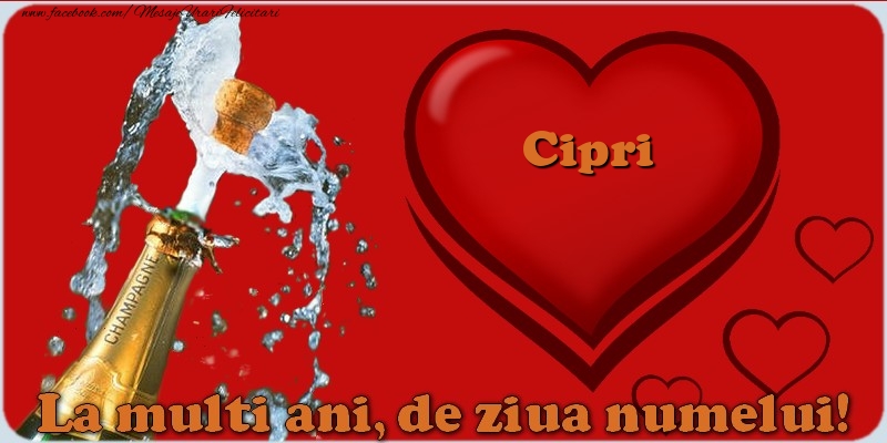 La multi ani, de ziua numelui! Cipri - Felicitari onomastice cu inimioare