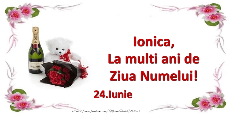Ionica, la multi ani de ziua numelui! 24.Iunie - Felicitari onomastice