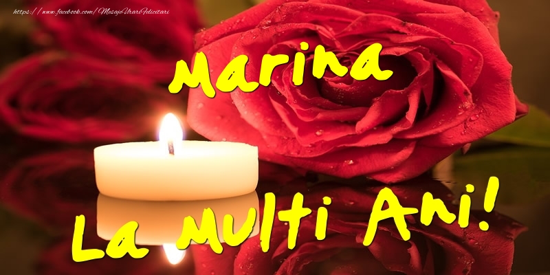 Marina La Multi Ani! - Felicitari onomastice cu trandafiri
