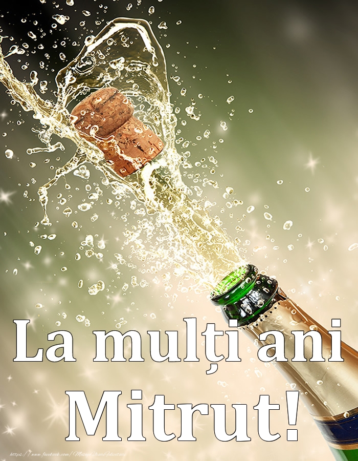 La mulți ani, Mitrut! - Felicitari onomastice cu sampanie