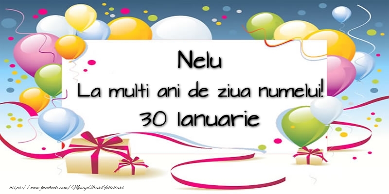 Nelu, La multi ani de ziua numelui! 30 Ianuarie - Felicitari onomastice