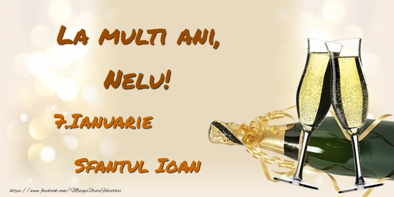 La multi ani, Nelu! 7.Ianuarie - Sfantul Ioan - Felicitari onomastice
