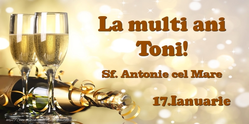 17.Ianuarie Sf. Antonie cel Mare La multi ani, Toni! - Felicitari onomastice